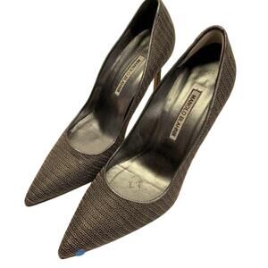 Manolo Blahnik  BB Metal Pumps size 38